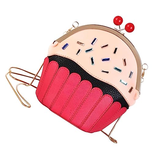 ANDRESLAD Mädchen Umhängetasche Eiscreme Design Leichte Langlebige Schultertasche mit Verstellbarem Riemen Vielseitig Verwendbar als Crossbody Bag für Alltag und Freizeit von ANDRESLAD