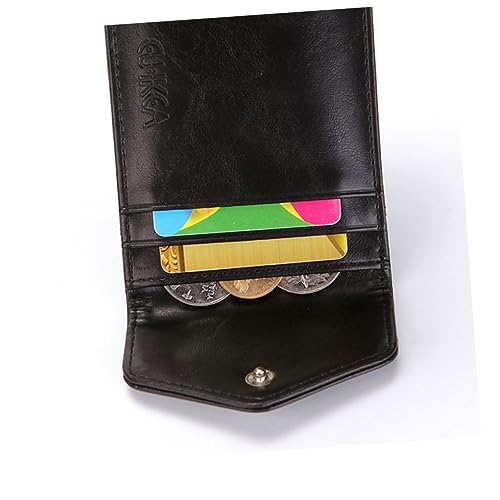 ANDRESLAD Kleines Herren Portemonnaie Aus Pu-Material Mit Anti-RFID-Technologie Schlichtes Business-Clutch Design Multifunktional Als Geldbörse Und Führerscheintasche von ANDRESLAD