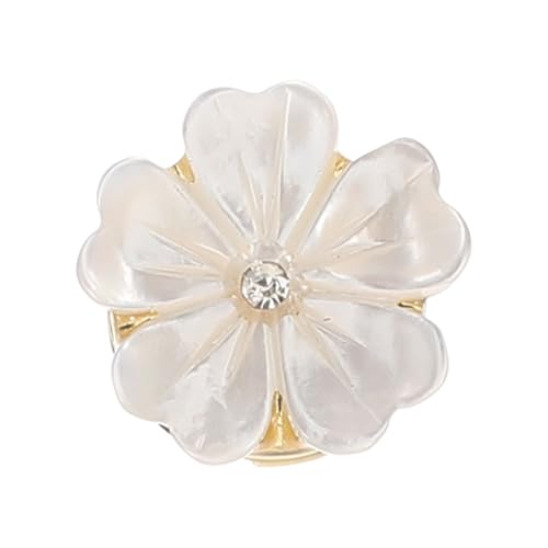 ANDRESLAD Magnetische Blumenbrosche Muschel Anstecknadel für Kleidung und Rucksäcke Leicht und Tragbar Dekoration für Partys und Tägliches Tragen von ANDRESLAD