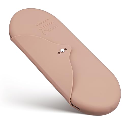 ANDRESLAD Aufbewahrungstasche Für Make-up-Pinsel Silikon-Organizer Reisehalter Kosmetikpinsel-Tasche Lippenstift-etui Für Frauen Und Mädchen Geburtstag Weihnachten Neujahr von ANDRESLAD