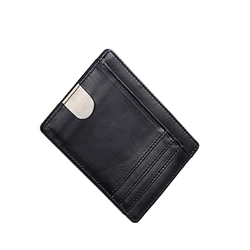 ANDRESLAD Minimalistisches RFID-sicheres Slim Wallet Anti-diebstahl Geldbörse Für Herren Und Damen Für Kreditkarten Ausweis Münzen Und Mehr Schwarz von ANDRESLAD