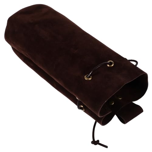 ANDRESLAD Mittelalterliche Gürteltasche Aus Kunstleder Vintage Drawstring Beutel Für Cosplay Und Alltag Für Herren Und Damen Stilvolle Umhängetasche Im Renaissance-Stil Dunkles von ANDRESLAD