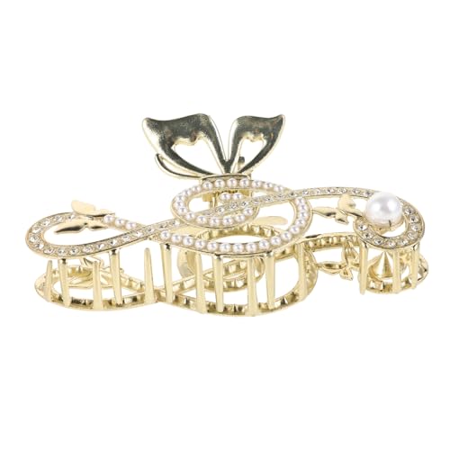 ANDRESLAD Musiknoten Haarklammer Für Damen 10,5cm Stilvolle Vintage Haarspange Mit Kralle Für Dünnes Und Dickes Haar Glitzernde Haaraccessoires Für Jeden Anlass Zum Styling Beim Kochen von ANDRESLAD