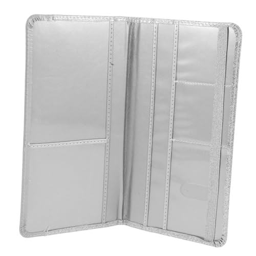 ANDRESLAD PU Reisepasshülle Damen Großes Fassungsvermögen Multifunktionaler Karten und Dokumentenorganizer mit Klarem Sichtfenster Vielseitige Geldbörse für Reise und Alltag von ANDRESLAD