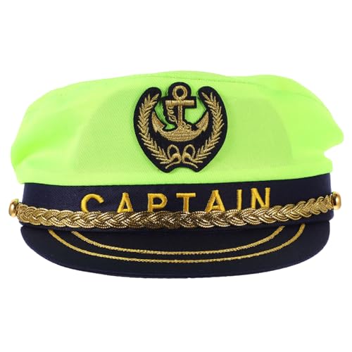 ANDRESLAD Kapitänsmütze Mit Stickerei Für Damen Und Herren Sailor Hut Für Bootsparty Kostüm Hut Für Maskerade Und Cosplay Unisex Für Segelparty Und Rollenspiele von ANDRESLAD