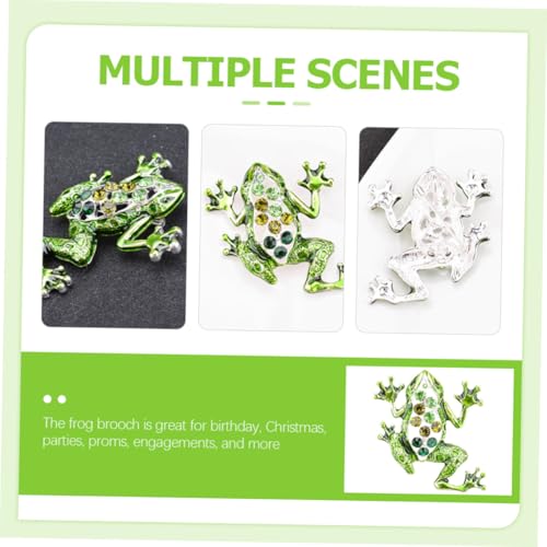 ANDRESLAD Retro Frosch Brosche aus Langlebiger Legierung Leicht und Robust Modisches Accessoire für Kleidung Schals und Hüte Geschenk für Frauen zu Geburtstag und Valentinstag von ANDRESLAD
