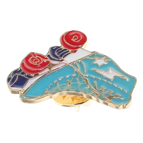 ANDRESLAD Rollschuh-brosche Clip Für Damen Strickjacke Abzeichen Cartoon Design Pullover Schal Anzug Verschluss Kleidung Kragen Accessoire von ANDRESLAD