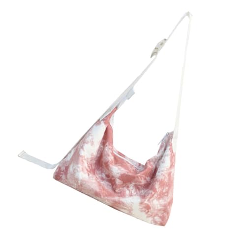 ANDRESLAD Schulhandtasche Damen Canvas Umhängetasche mit Verstellbarem Riemen Großer Kapazität Leichter Crossbody Bag Modische Batik optik Vielseitig für Alltag Shopping und Reisen von ANDRESLAD