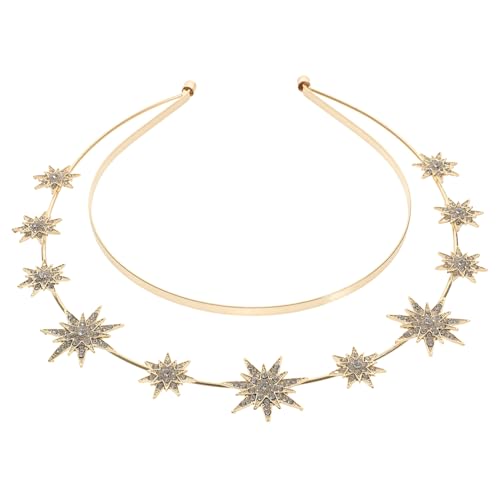 ANDRESLAD Doppellagiges Stern-stirnband Sechszackiges Kopfstück Für Frauen Braut-haarreif Kopfschmuck Für Frauen Haar-accessoire Für Partys Und Hochzeiten von ANDRESLAD
