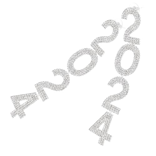 ANDRESLAD Silberohrringe Damen Funkelnde Strass Tropfen Ohrhänger Leicht Elegant Modeaccessoire für Frauen von ANDRESLAD