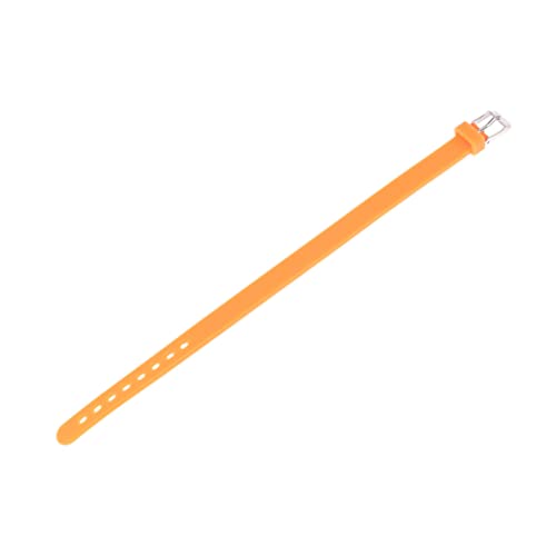 ANDRESLAD Silikonarmband Orange Strapazierfähiges Formstabiles Armband mit Einstelllöchern Flexibles Schmuckband für Jungen und Mädchen Party und Gruppenzubehör von ANDRESLAD