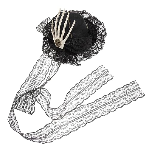 ANDRESLAD Punk Zylinderhut Mit Gothic-design Haarschmuck Für Frauen Für Halloween Teeparty Oder Cocktail-events Verziert Mit Retro-gear-elementen von ANDRESLAD