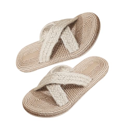 ANDRESLAD Japanische Hausschuhe Gummisandalen Für Innenbereich Flaches Sohlen-design Angenehm Zu Tragen Stylische Hausschuhe Retro-design Für Sommer von ANDRESLAD