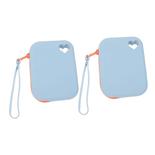 ANDRESLAD Tragbare Mini-Aufbewahrungstasche Für Geldbörse Ohrhörer-etui Staubdichter Kartenhalter Silikon-Make-up-Tasche Datenkabel-Organizer von ANDRESLAD