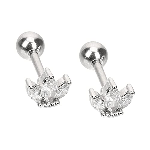 ANDRESLAD Tragus Piercing Ohrstecker Kreuz Design Miniohrringe für Knorpel Langlebige Ohrpiercing Studs Passend für Party und Alltag Langlebiges Material von ANDRESLAD