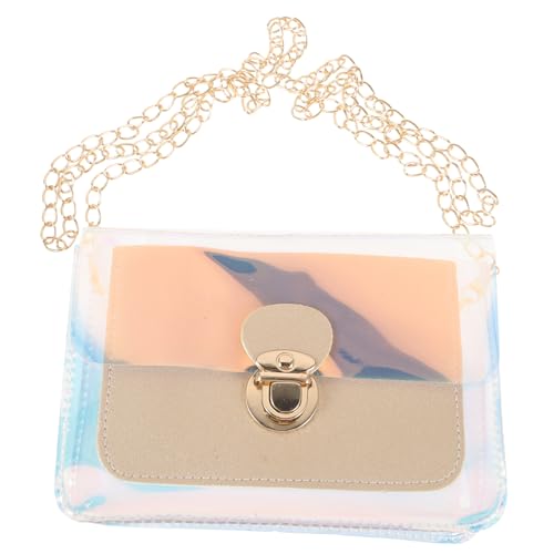 ANDRESLAD Transparente Handtasche Mit Verstellbarem Schultergurt Kleine Minitasche Aus Durchsichtigem Material Für Arbeit Reisen Und Shopping Als Modisches Accessoire von ANDRESLAD