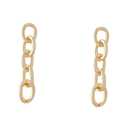 ANDRESLAD Trendige Damen Ohrringe mit Geometrischem Ketten Design Langlebige Legierung Auffällige Streetstyle Ohrstecker für Partys Festivals und Alltag Kettenohrringe für Frauen von ANDRESLAD