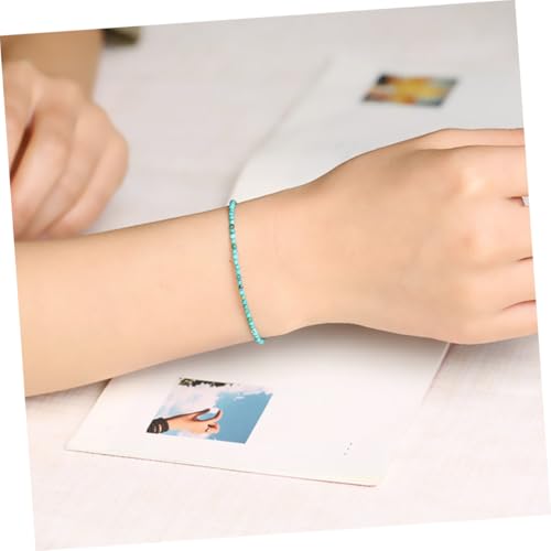 ANDRESLAD Türkis Armband Damen Natürliche Halbedelstein Perlen Handgefertigt Boho Stil Mode Schmuck Sommer Strand Accessoire von ANDRESLAD