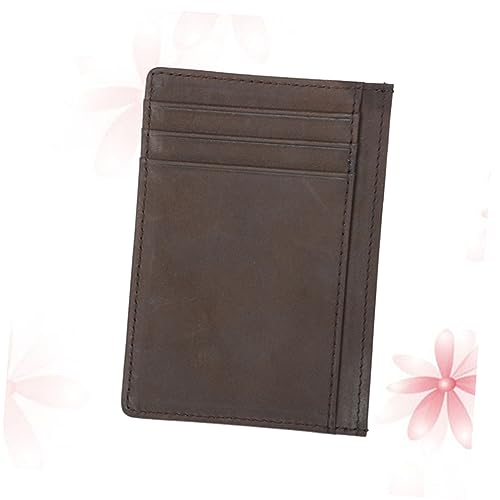ANDRESLAD Unisex Vintage Geldbörse Echtem Kompakte Herren Geldtasche für Kreditkarten Münzen und Ausweise Stilvolles Portemonnaie für Unterwegs von ANDRESLAD