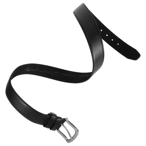 ANDRESLAD Verstellbarer Geldgürtel mit Verstecktem Reißverschlussfach aus PU Diebstahlsicherer Reisegürtel für Herren mit Sicherem Versteck für Geld und Wertsachen Schwarz von ANDRESLAD