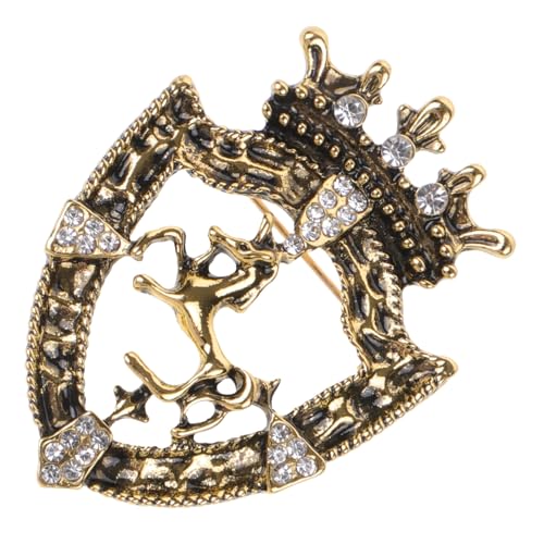 ANDRESLAD Vintage Brosche für Anzüge Schmuckbrosche mit Vielseitiges Accessoire für Damen Herren für Hochzeit Party Antikgoldenem Design von ANDRESLAD
