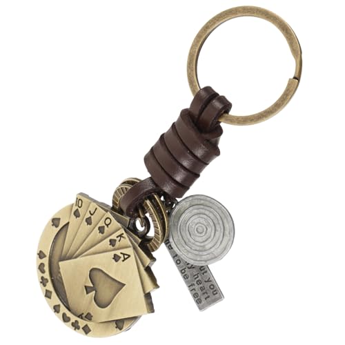 ANDRESLAD Poker Karten Schlüsselanhänger Hochwertigem Retro Design Kreative Geschenkidee Für Männer Und Frauen Für Taschen Autos Und Rucksäcke von ANDRESLAD