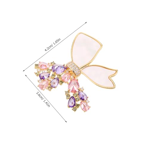 ANDRESLAD Vintage Schmetterling Brosche Damen Schmuckbrosche mit Strassstein für Jacken Kleider Eleganter Ansteckschmuck für Hochzeit Geburtstag Geschenk von ANDRESLAD