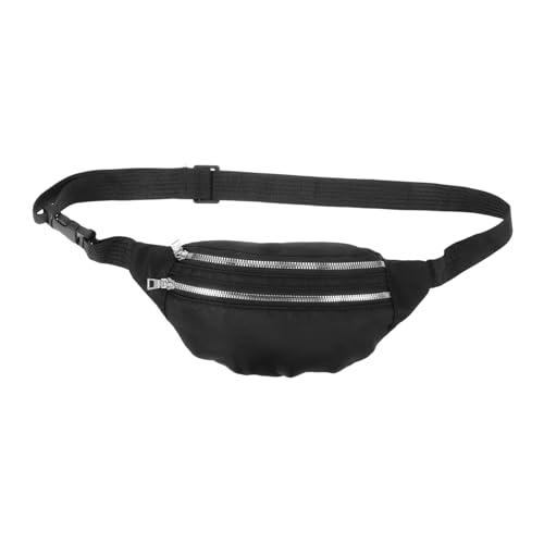 ANDRESLAD wasserdichte Bauchtasche mit Verstellbarem Gürtel Großer Stauraum Hüfttasche für Damen und Herren zum Wandern Laufen Reisen Vielseitige Sporttasche Schwarz von ANDRESLAD