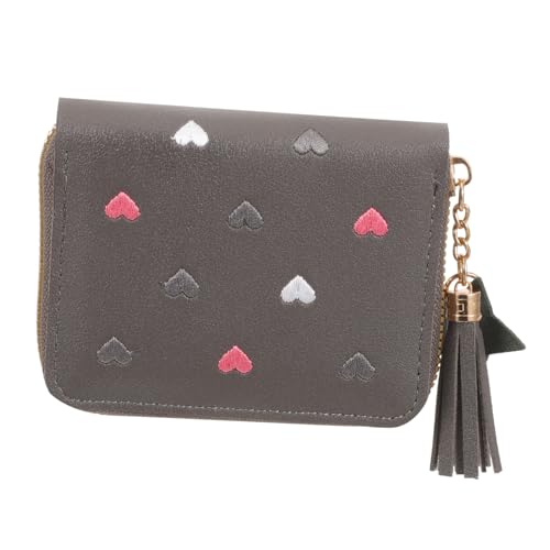 ANDRESLAD Kleine Geldbörse Aus Pu- Münztasche Für Damen Kompakte Brieftasche Zum Einkaufen Tragbare Reise-münztasche Münzbeutel Mit Reißverschluss von ANDRESLAD