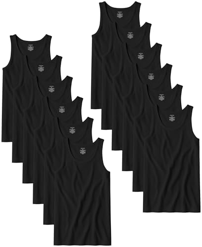 ANDREW SCOTT Herren Tank-Top EIN Hemd Farbe Small / 38-40 12-Pack - schwarz ANDREW SCOTT Herren Tank-Top EIN Hemd Farbe Small / 38-40 12-Pack - schwarz von ANDREW SCOTT