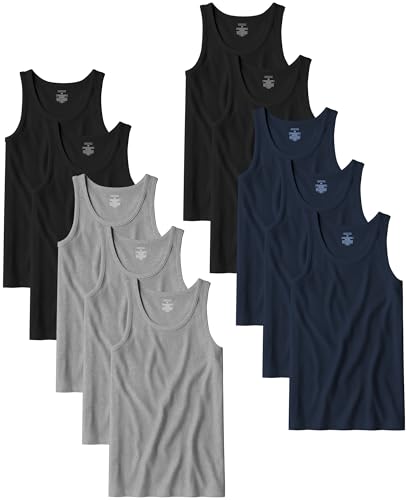 Andrew Scott Herren 10er-Pack Farbe A Shirt Tank Top Unterhemd - mehrfarbig - Groß von ANDREW SCOTT