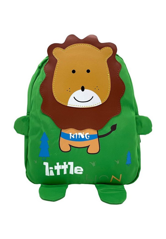 ANELY Kinderrucksack Süßer Rucksack mit Tieren Kinder Kita Ranzen Modern (1-tlg., casual), 4077 in Grün-2 von ANELY