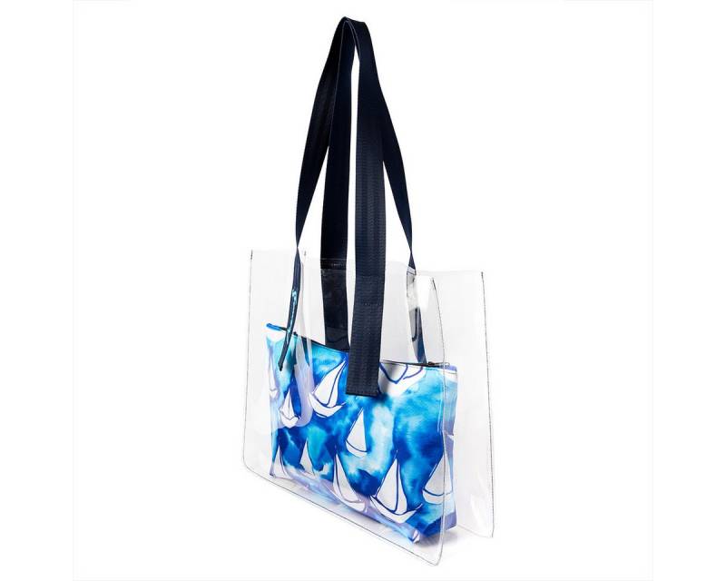 ANEMOSS Strandtasche Anemoss Marine Collection Sailboat Tragetasche mit Innentasche von ANEMOSS