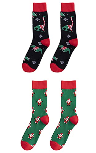 ANEWISH 2 Paar Damen und Herren Socken Bunte Wadensocken Unisex Baumwollsocken Atmungsaktive Weiche (Stil E) von ANEWISH