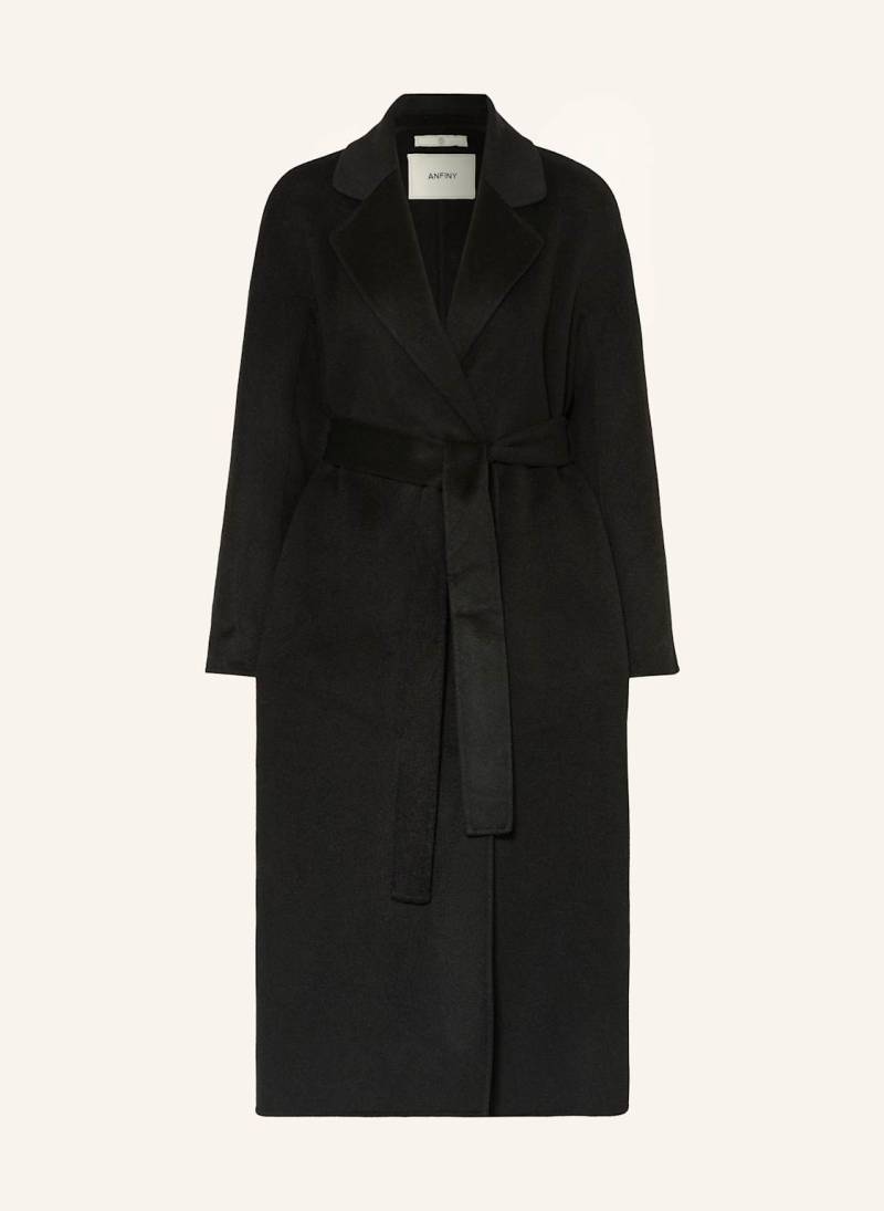 Anfiny Wollmantel Grace schwarz von ANFINY