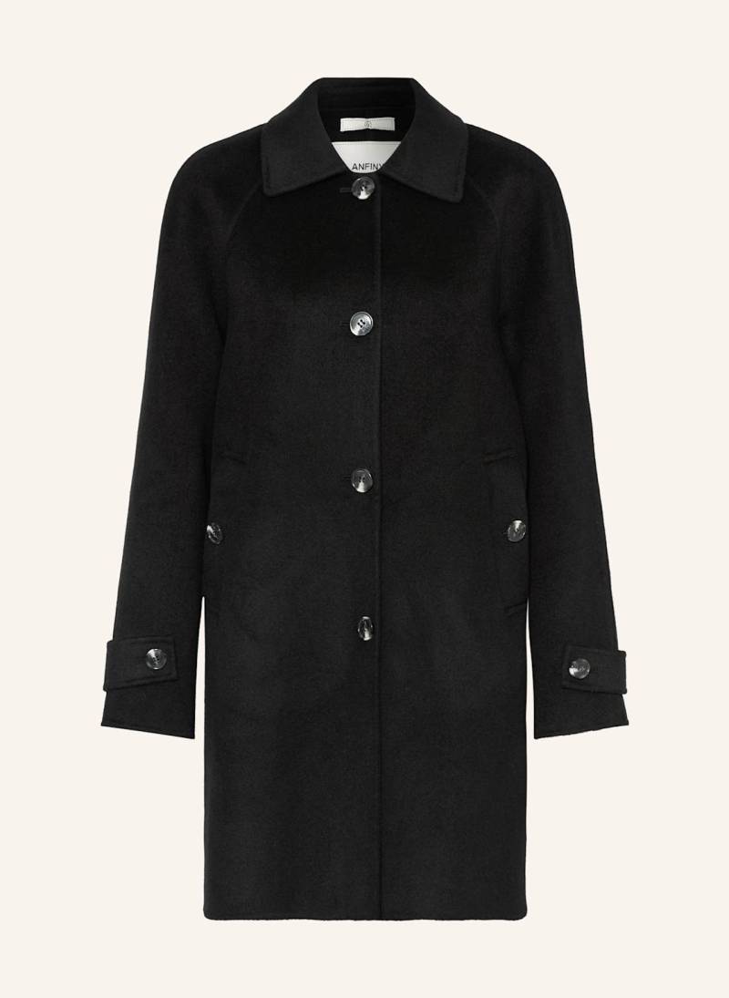Anfiny Wollmantel Michela schwarz von ANFINY