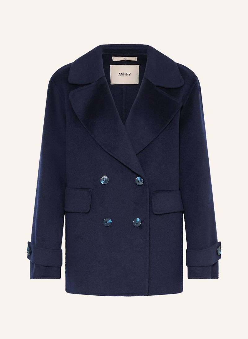 Anfiny Wollmantel Rachel blau von ANFINY