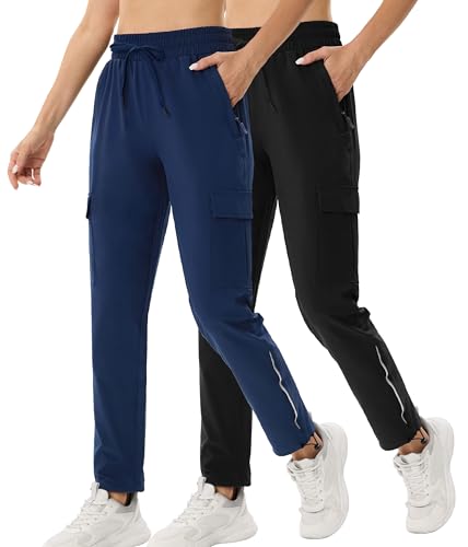 ANGEL CITIZ Damen Cargohose Jogginghose Leichter Trekkinghose Wanderhose Schnelltrocken Wasserdicht Outdoorhose Sommer Golfhose von ANGEL CITIZ