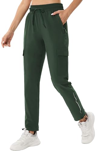 ANGEL CITIZ Damen Cargohose Jogginghose Leichter Trekkinghose Wanderhose Schnelltrocken Wasserdicht Outdoorhose Sommer Golfhose von ANGEL CITIZ