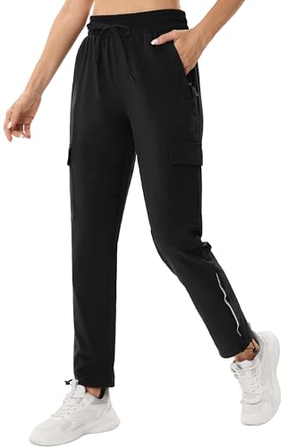 ANGEL CITIZ Damen Cargohose Jogginghose Leichter Trekkinghose Wanderhose Schnelltrocken Wasserdicht Outdoorhose Sommer Golfhose von ANGEL CITIZ