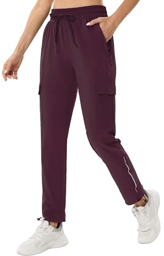 ANGEL CITIZ Damen Cargohose Jogginghose Leichter Trekkinghose Wanderhose Schnelltrocken Wasserdicht Outdoorhose Sommer Golfhose von ANGEL CITIZ