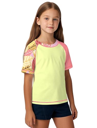ANGEL CITIZ Jungen Kurzarm Rundhals Badeshirt UV Kinder Rashguard UPF 50+ Schwimmshirt Kinder 125-155 von ANGEL CITIZ