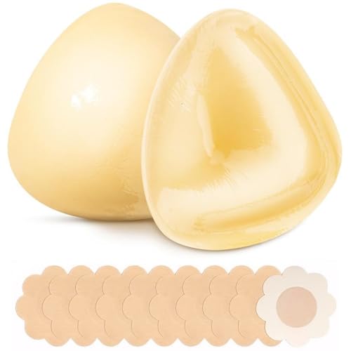 ANGELEMM Klebe BH Push Up Pads - Klebebhs Pushpads Doppelseitig Klebende Nippelpads Push Up Nippelcover, Sticky Bra Selbstklebende Brustpolster für Frauen Sport-Badeanzüge, Kleid (C) von ANGELEMM