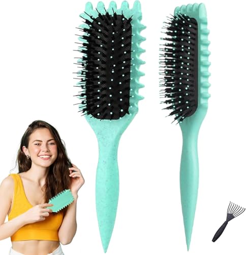 Curl Defining Brush for Curly Hair - Define Bounce Curls Brush, Wavy Curly Hair Brush Styling Brush for Detangling, Combing, Shaping and Defining Curls for Women and Men von ANGELEMM