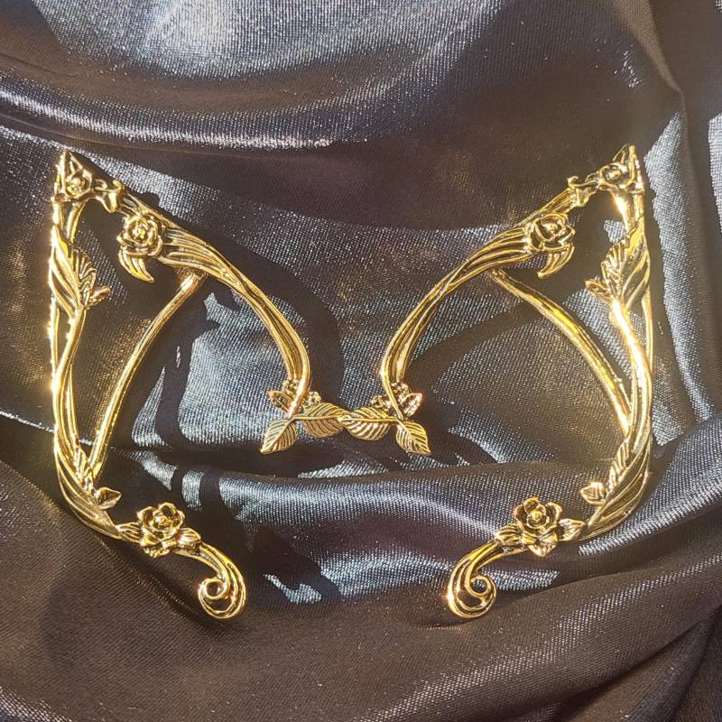 Exquisite Goldene Elfen-Ohrmanschetten - Fantasy Ohrschmuck Für Linkes & Rechtes Ohr | Cosplay Elfenohrringe Geschenk Sie Exquisite Goldene Elfen-Ohrmanschetten - Fantasy Ohrschmuck Für Linkes & Rechtes Ohr | Cosplay Elfenohrringe Geschenk Sie von ANGELENADE