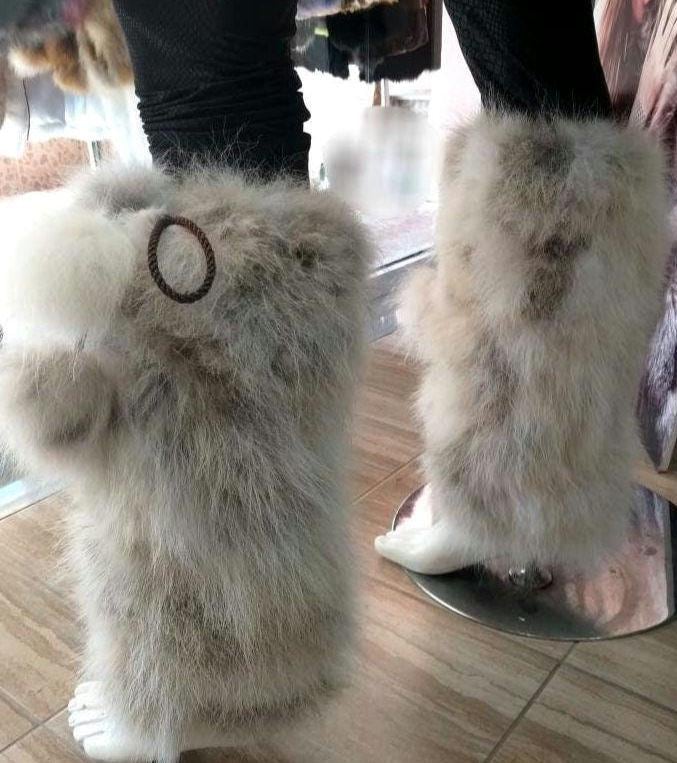 Coyote Beinwärmerbrandneu Echt Pelz von ANGELLSFURS