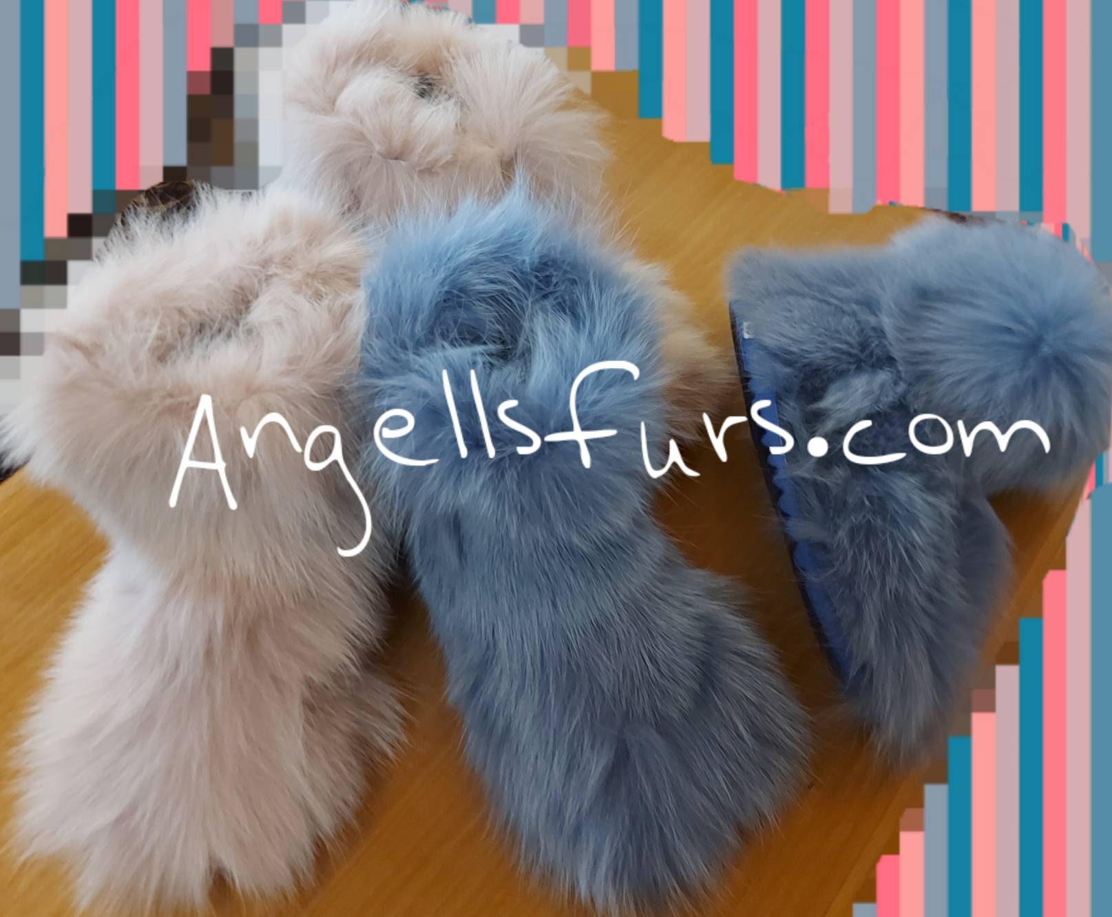 Fuchs Pelz Stiefelbrandneu Echtpelz von ANGELLSFURS