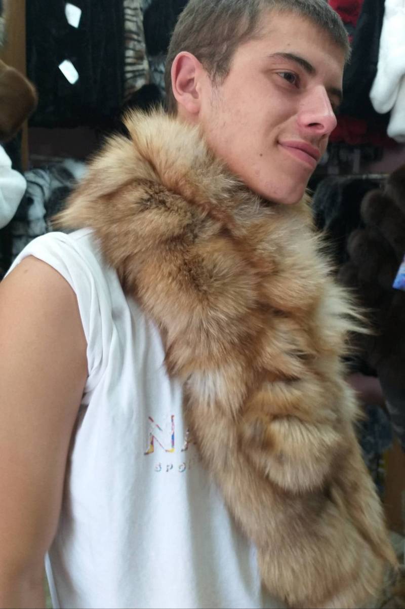 Herren Fuchs Schalunisexbrandneu Echtpelz von ANGELLSFURS