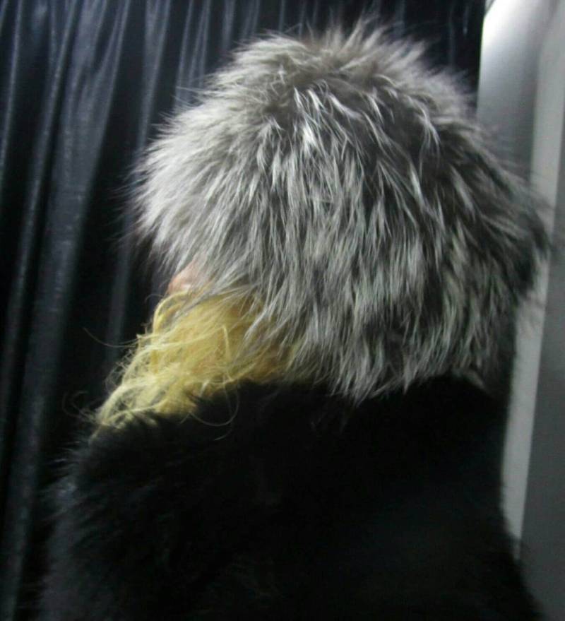 Silberfuchs Hutbrandneu Echtpelz von ANGELLSFURS