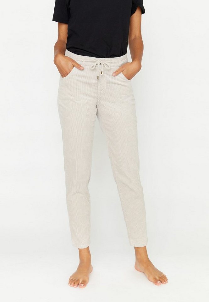 ANGELS 7/8-Jeans Hose Louisa Active mit Breitcord mit Label-Applikationen von ANGELS